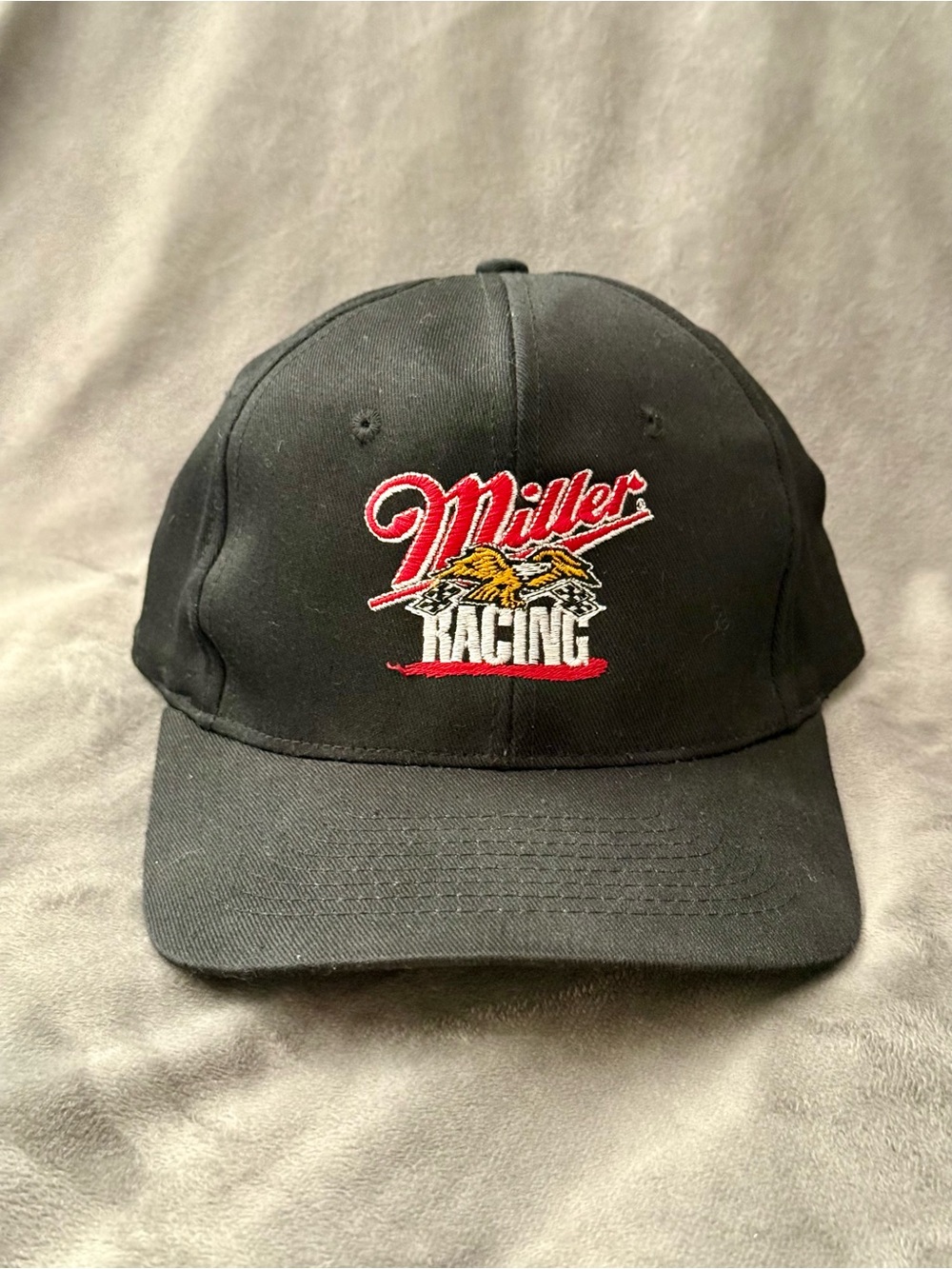 Miller Racing Black Embroidered Baseball Cap